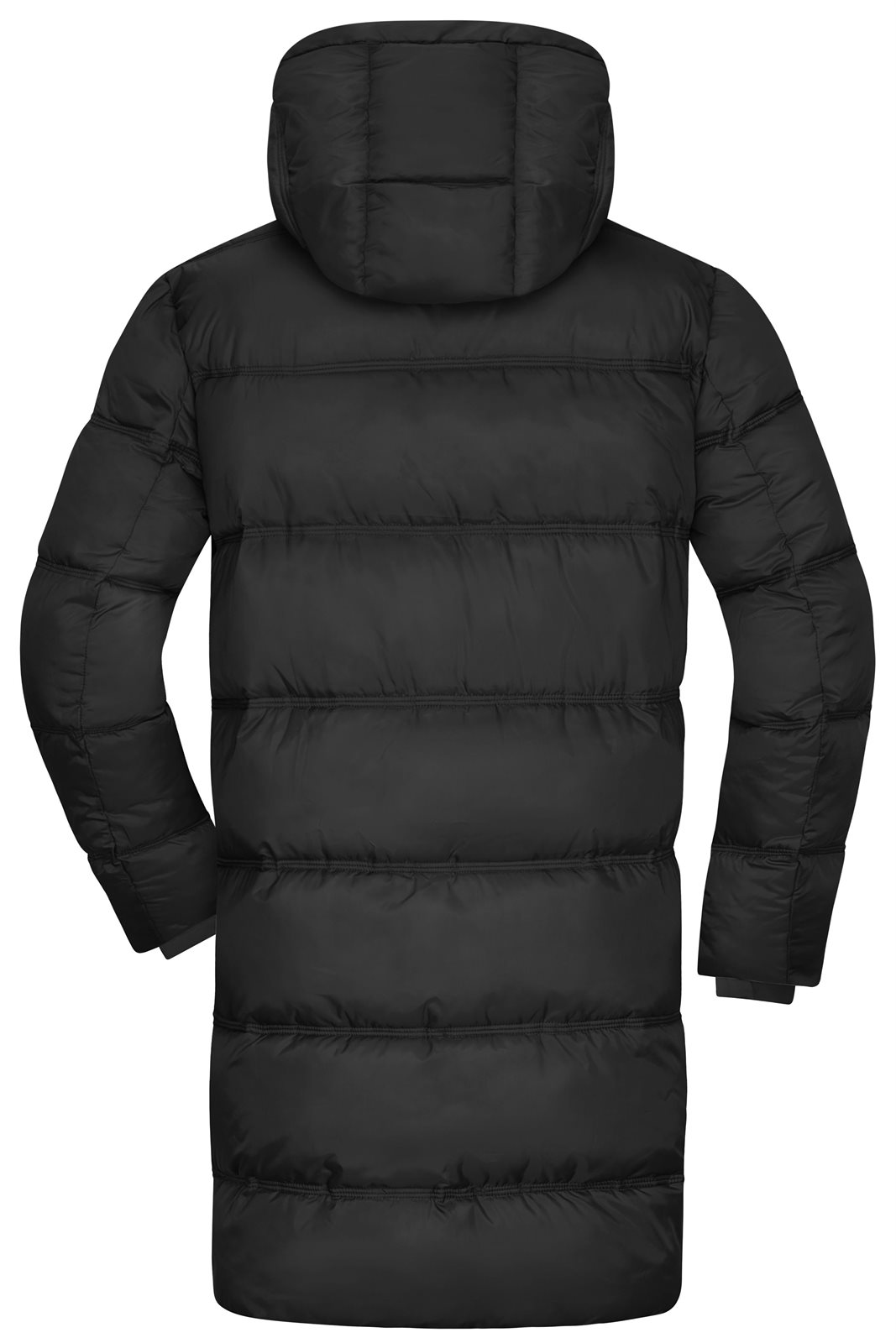 Mantel Herren Schwarz – Men's Winter Short Coat GRS, Detailansicht