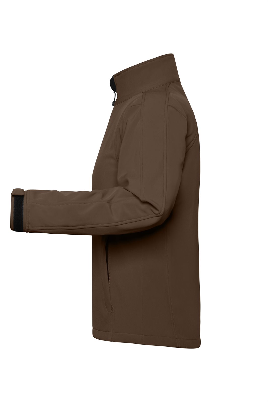 Jacke Damen Braun – Ladies' Softshell Jacket, Detailansicht