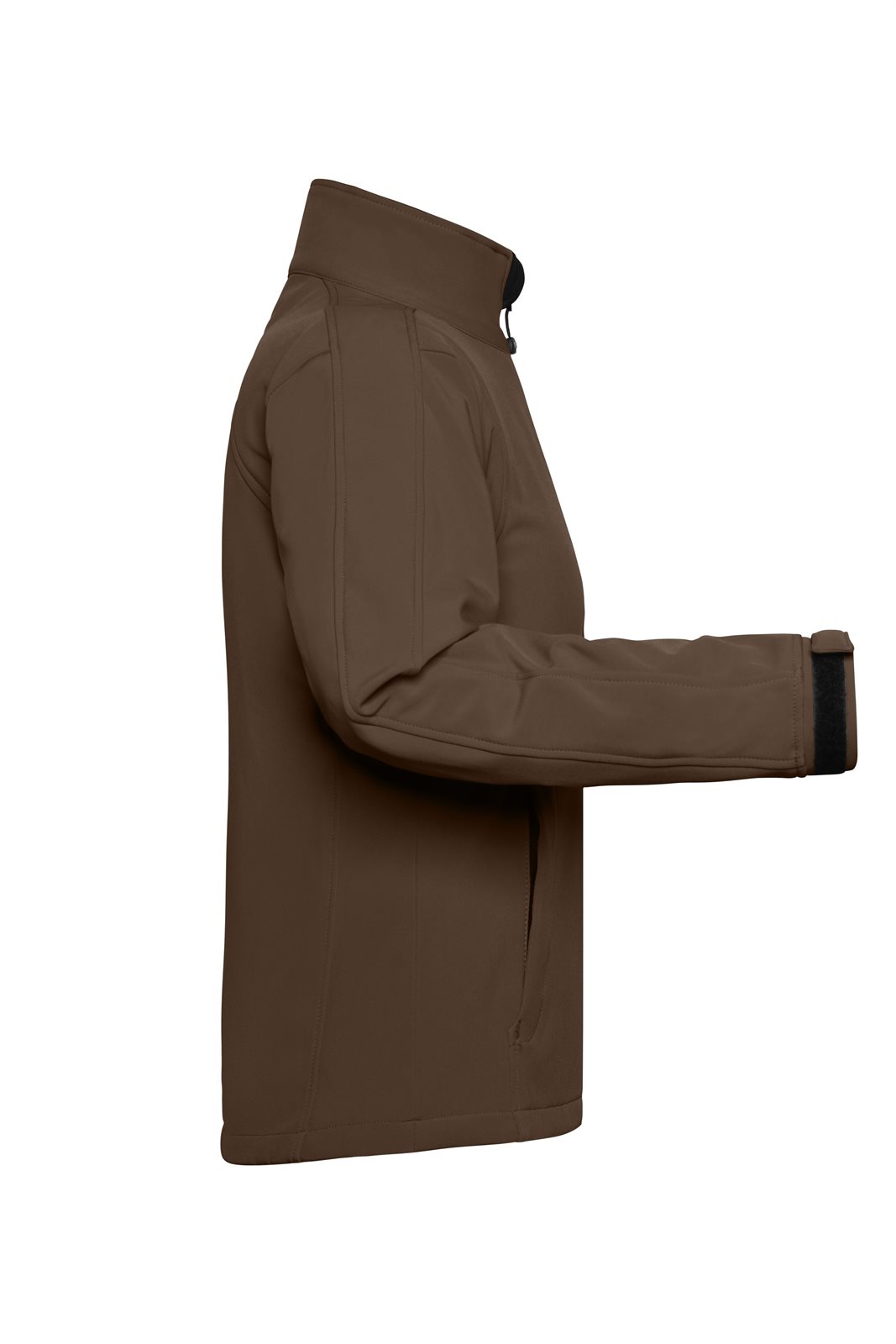 Jacke Damen Braun – Ladies' Softshell Jacket, Detailansicht