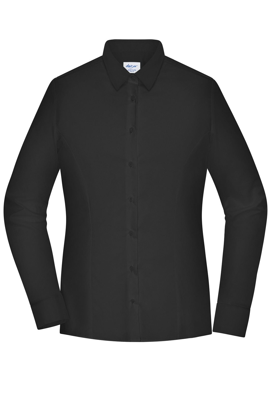 Hemd Damen Schwarz – Ladies' Shirt - SLIM FIT -