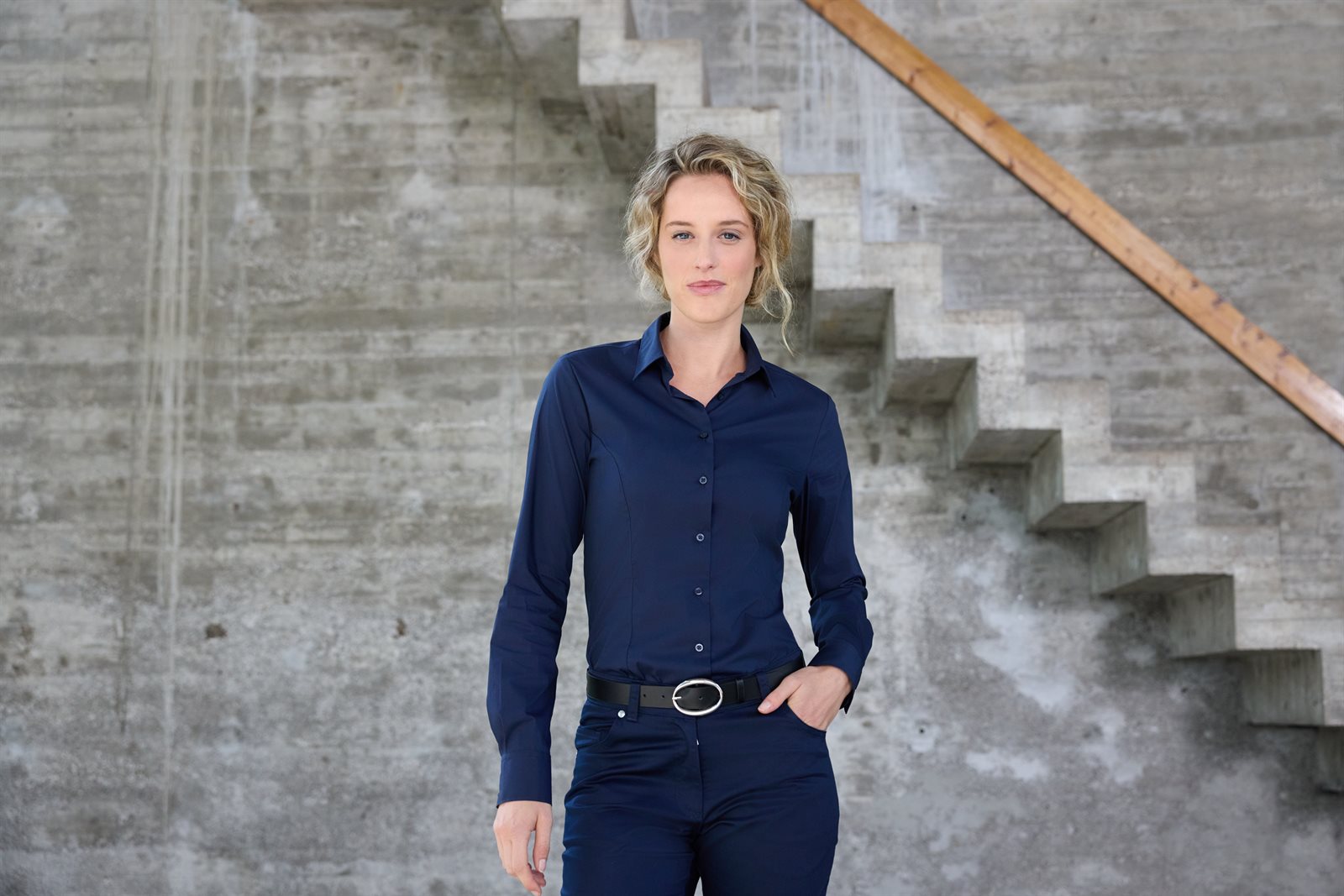 Hemd Damen – Ladies' Shirt - SLIM FIT -, Detailansicht