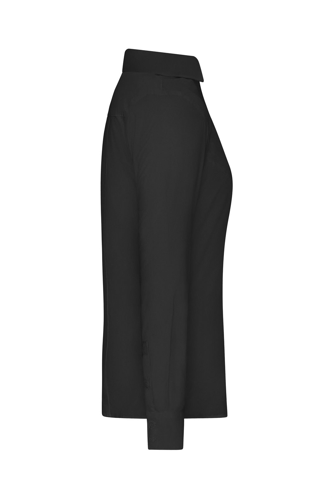 Hemd Damen Schwarz – Ladies' Shirt - SLIM FIT -, Detailansicht