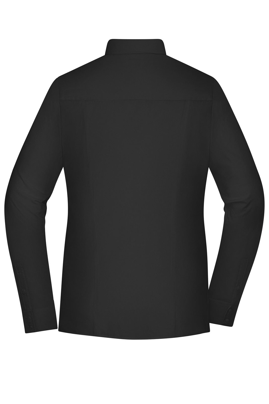 Hemd Damen Schwarz – Ladies' Shirt - SLIM FIT -, Detailansicht
