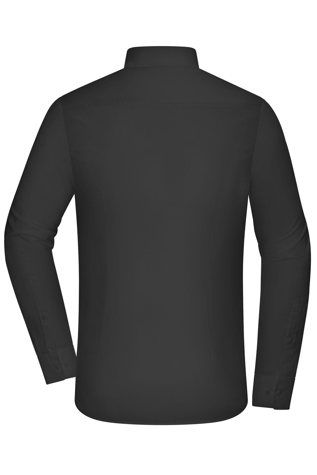 Hemd Herren Schwarz – Men's Shirt - SLIM FIT -, Detailansicht