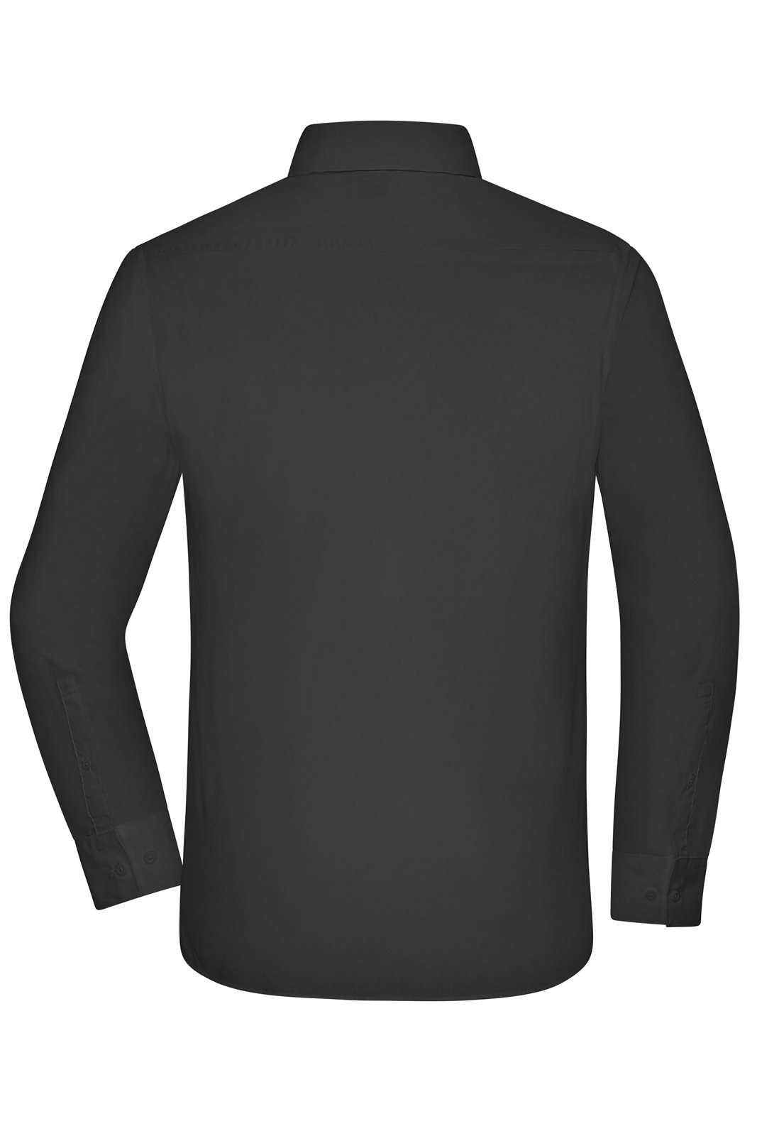 Hemd Herren Schwarz – Men's Shirt - MODERN FIT -, Detailansicht