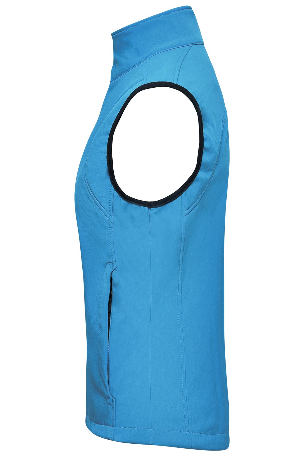 Weste Damen Blau – Ladies' Softshell Vest, Detailansicht