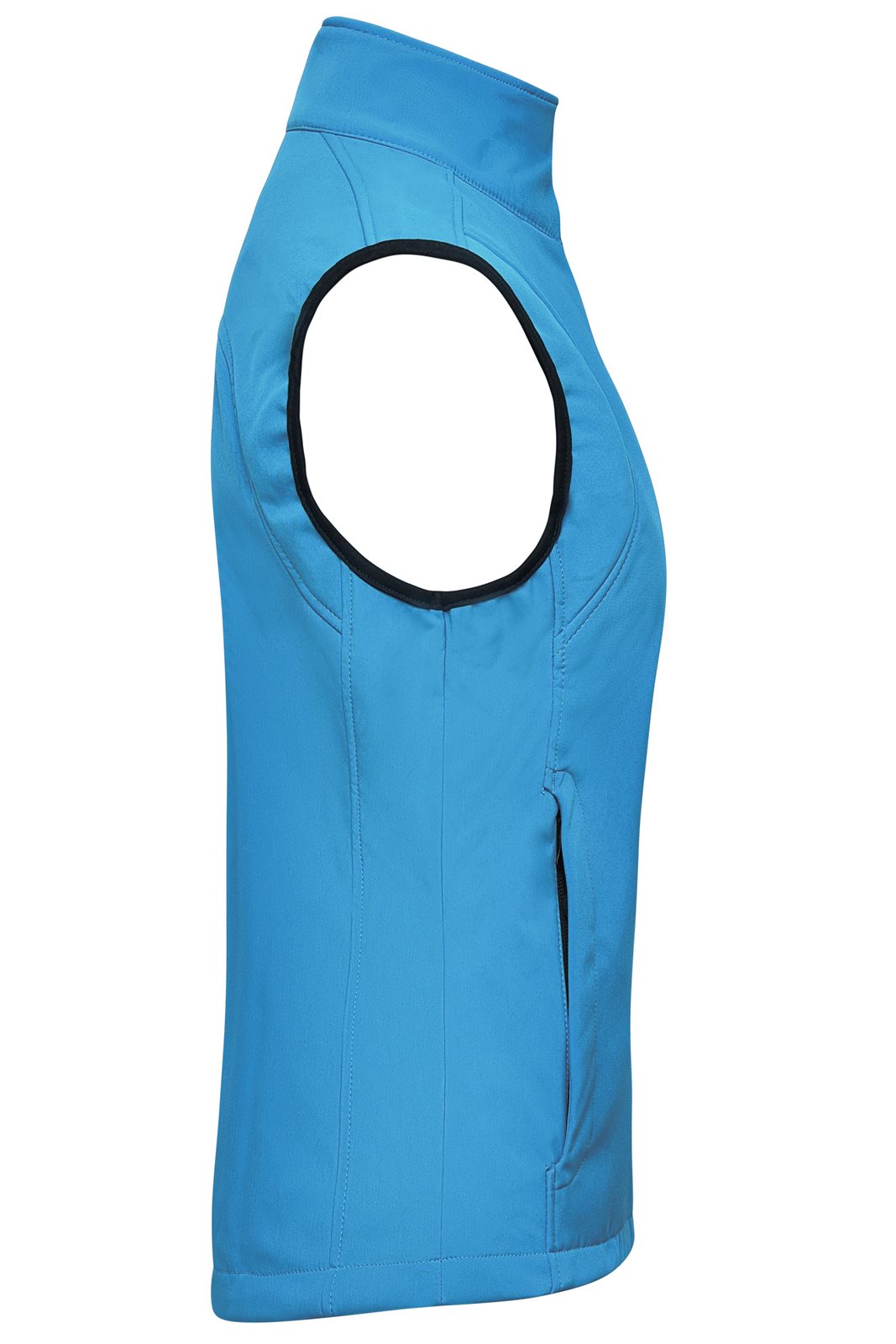 Weste Damen Blau – Ladies' Softshell Vest, Detailansicht