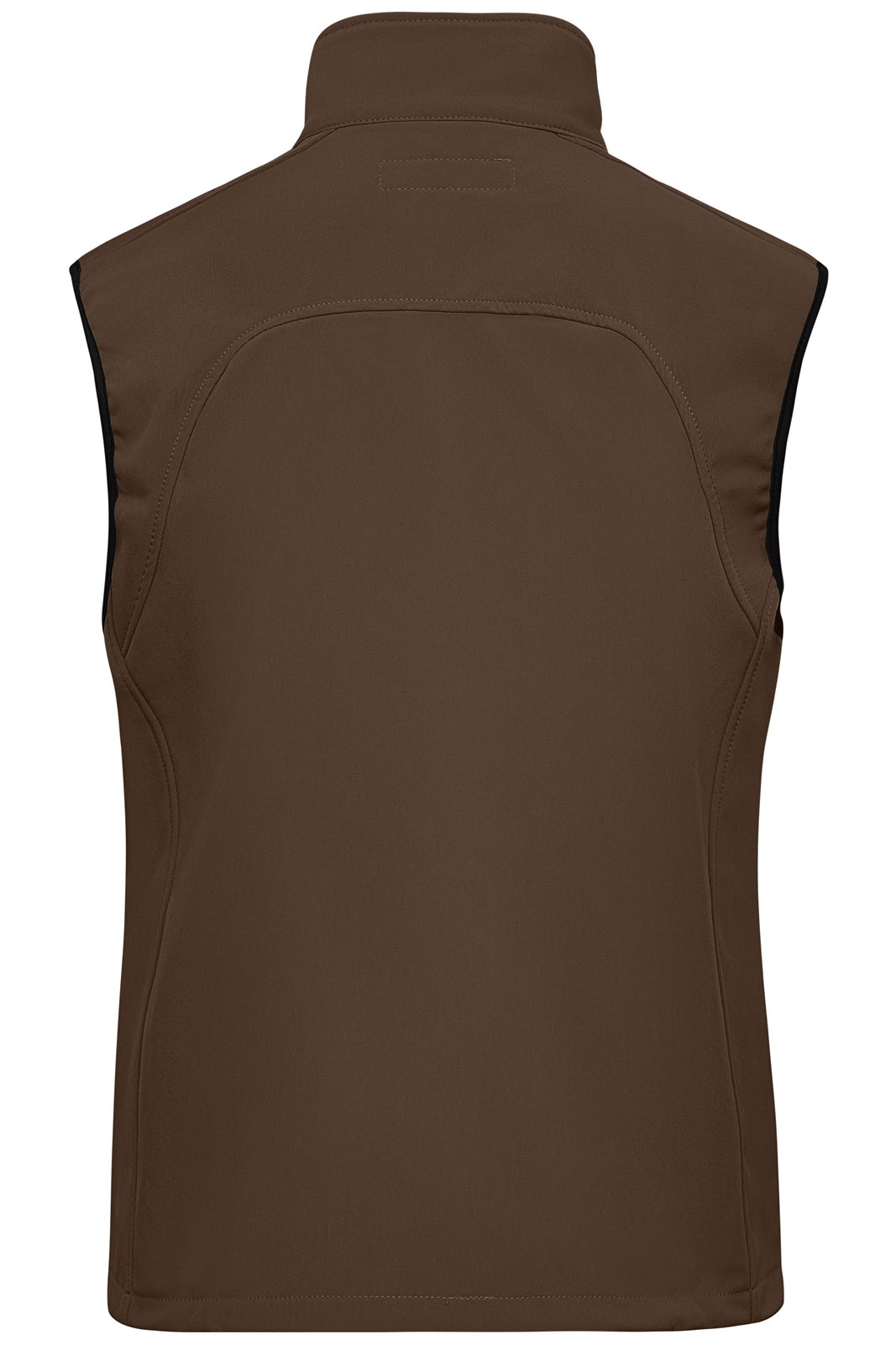 Weste Damen Braun – Ladies' Softshell Vest, Detailansicht