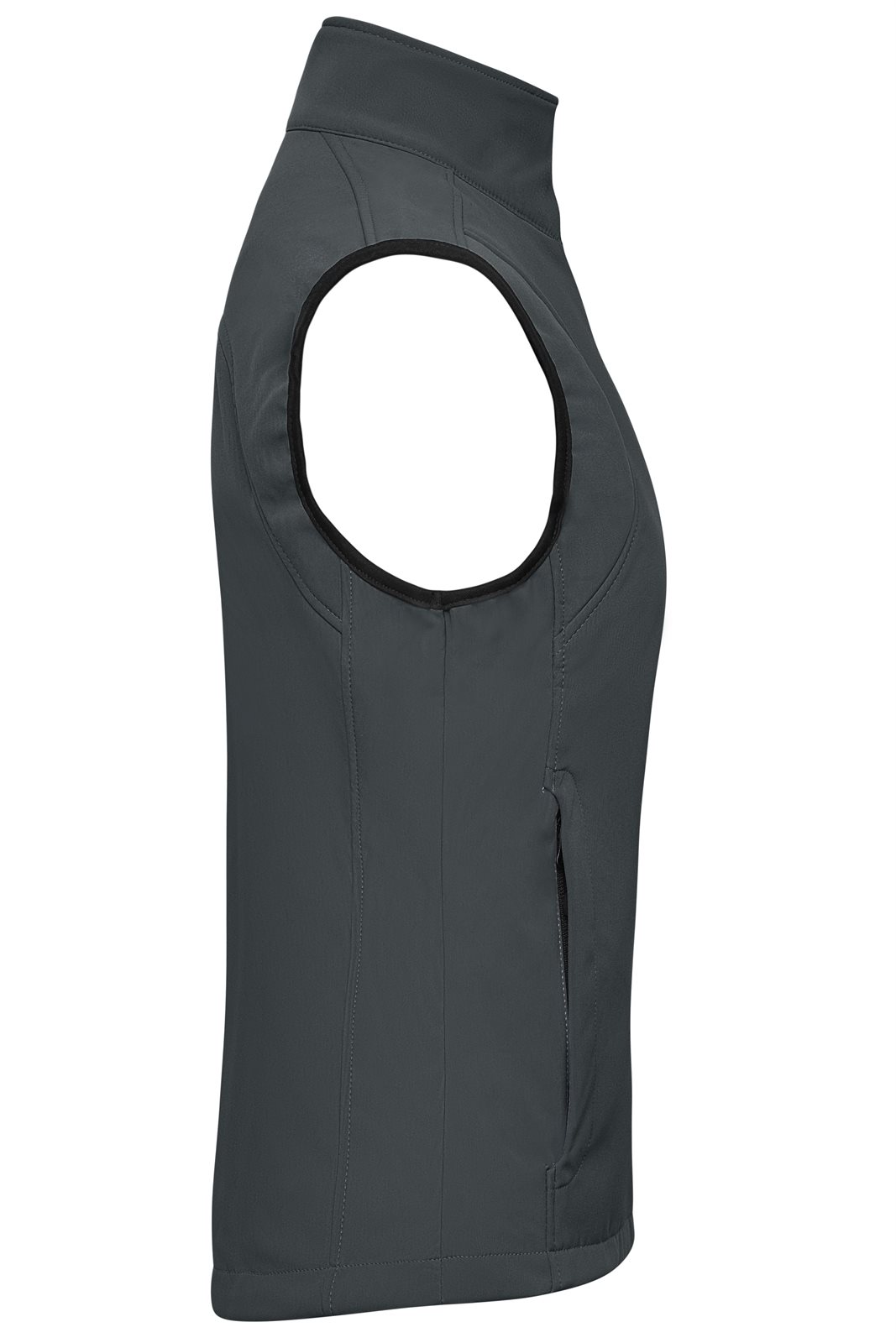 Weste Damen Grau – Ladies' Softshell Vest, Detailansicht