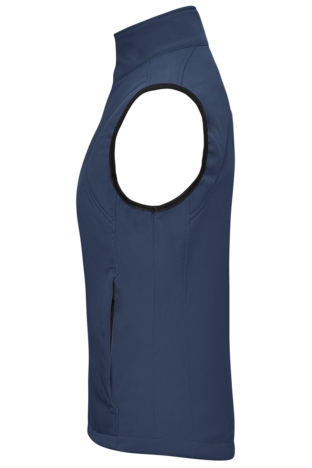 Weste Damen Blau – Ladies' Softshell Vest, Detailansicht