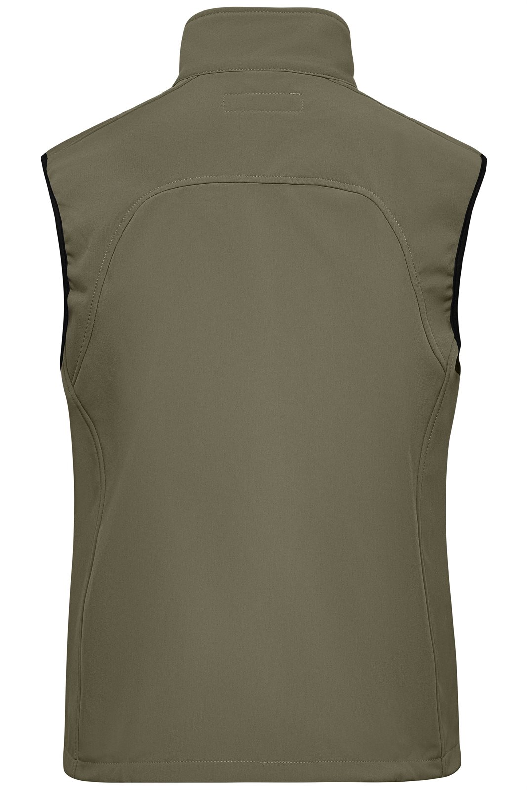 Weste Damen Braun/Grün/Oliv – Ladies' Softshell Vest, Detailansicht