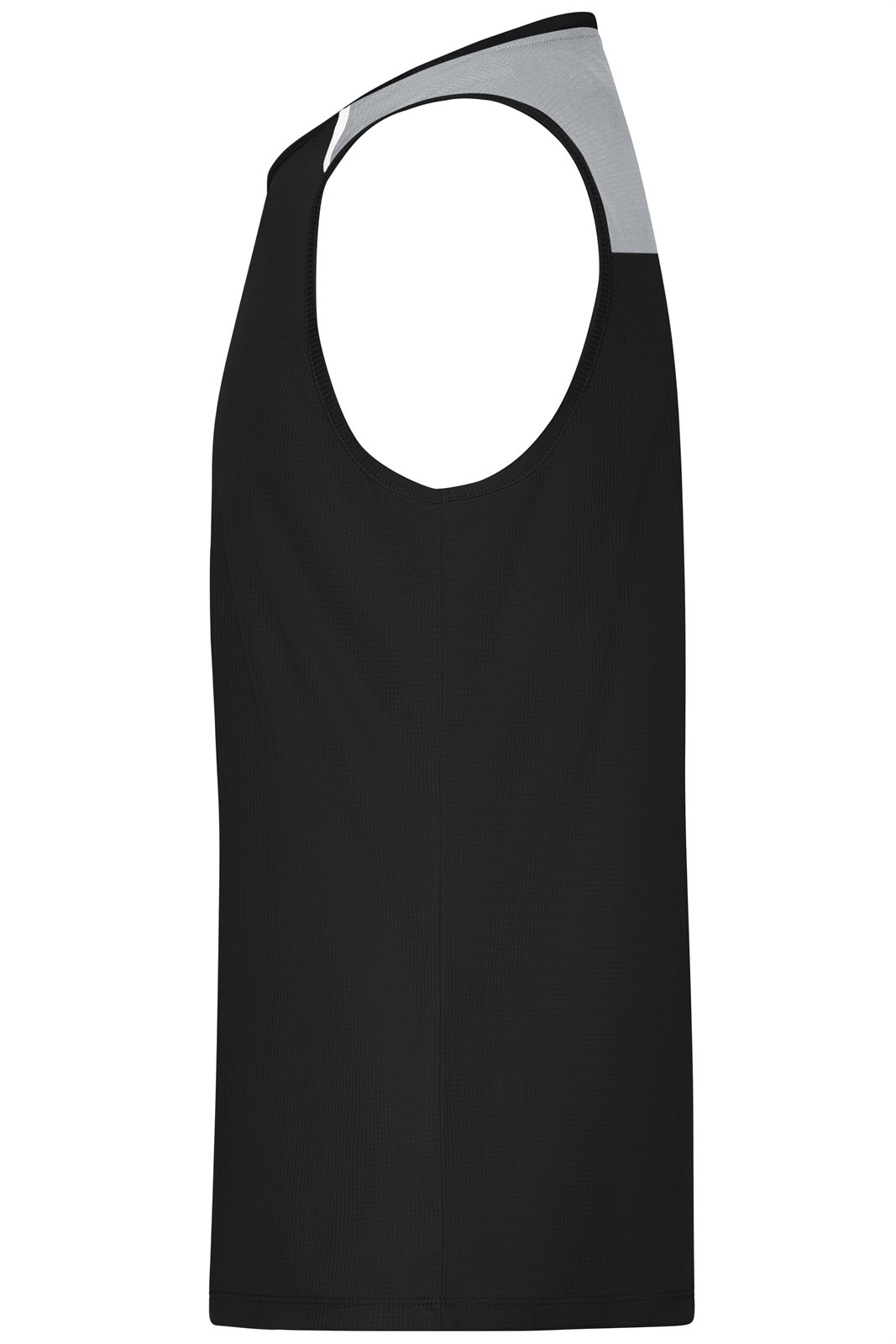 Tank Top Herren Schwarz – Men's Running Tank GRS, Detailansicht