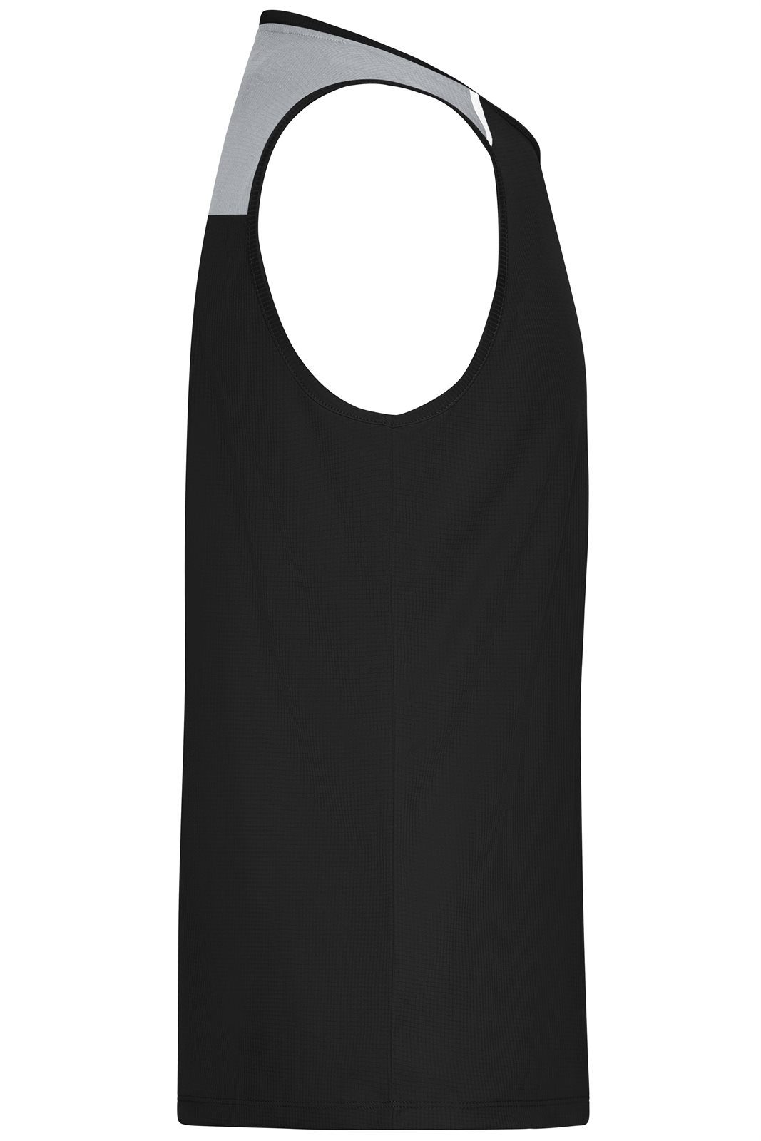 Tank Top Herren Schwarz – Men's Running Tank GRS, Detailansicht