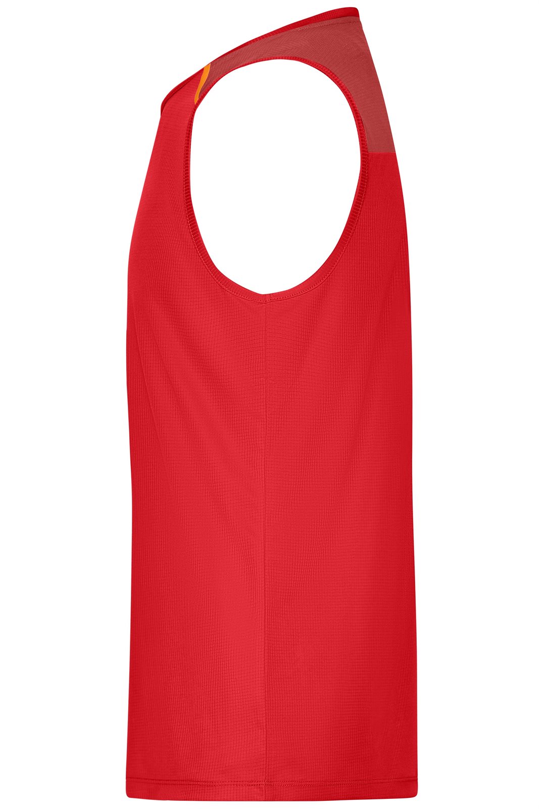 Tank Top Herren Orange – Men's Running Tank GRS, Detailansicht
