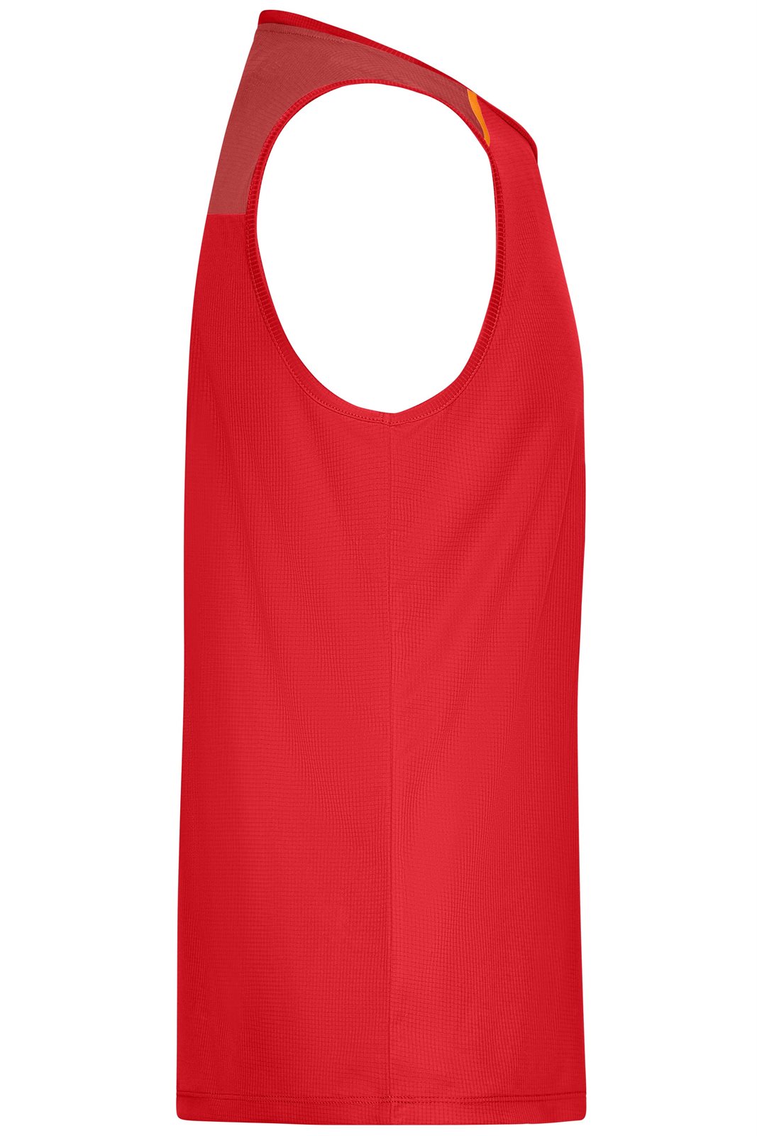 Tank Top Herren Orange – Men's Running Tank GRS, Detailansicht