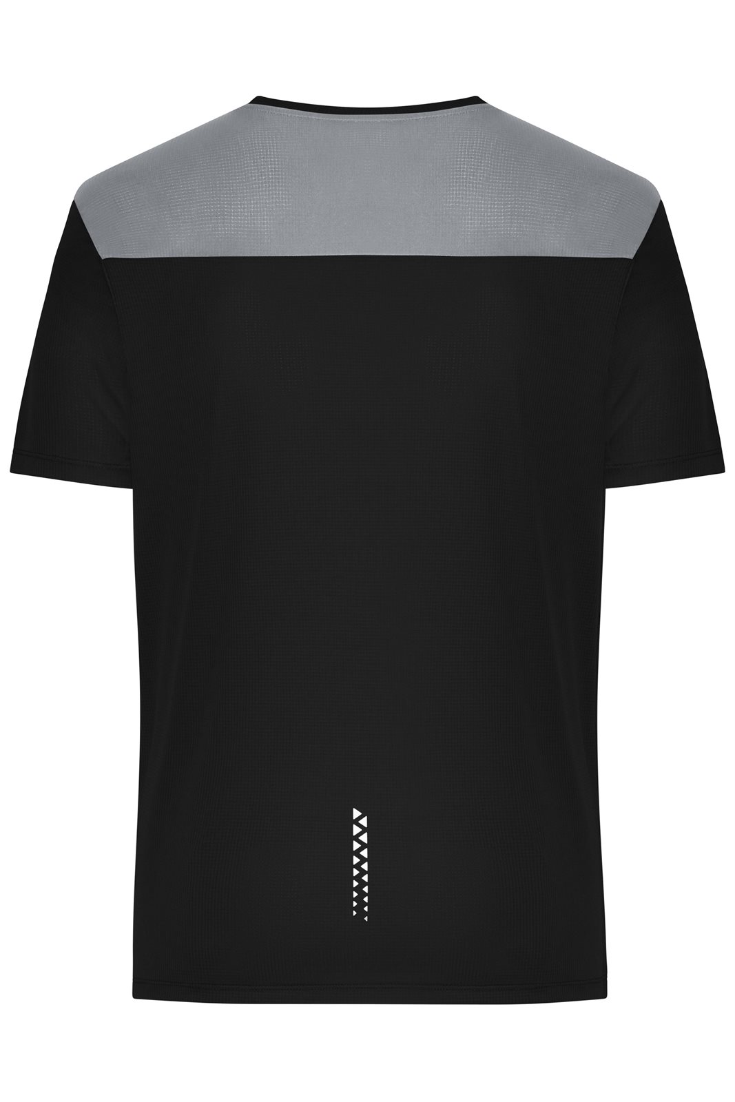 T-Shirt Herren Schwarz – Men's Running T-Shirt GRS, Detailansicht