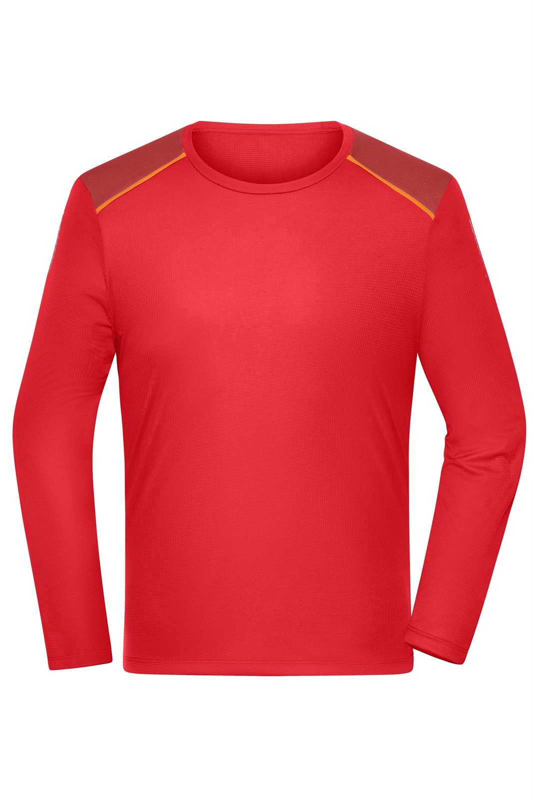 T-Shirt Herren Orange – Men's Running Shirt Longsleeve GRS