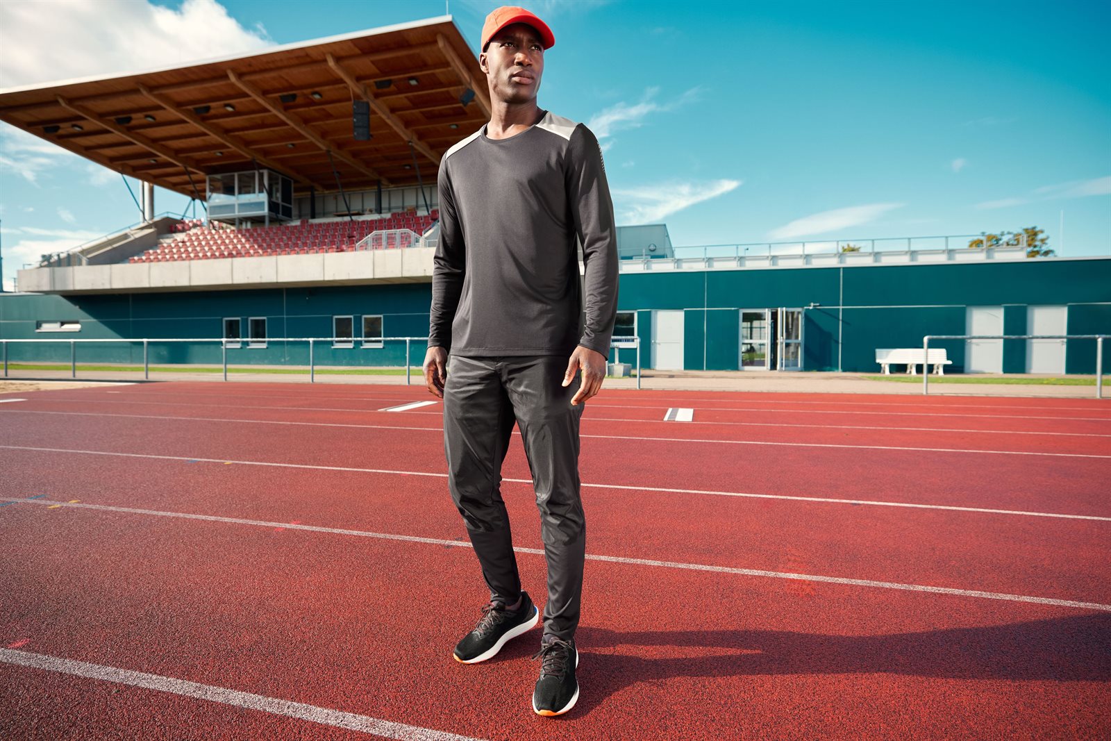 T-Shirt Herren – Men's Running Shirt Longsleeve GRS, Detailansicht