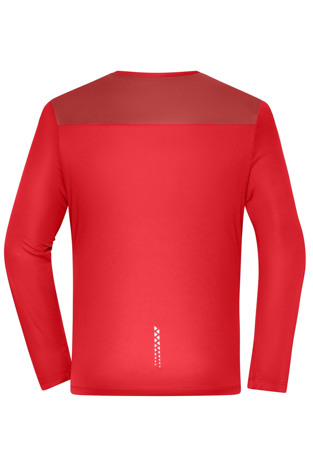 T-Shirt Herren Orange – Men's Running Shirt Longsleeve GRS, Detailansicht
