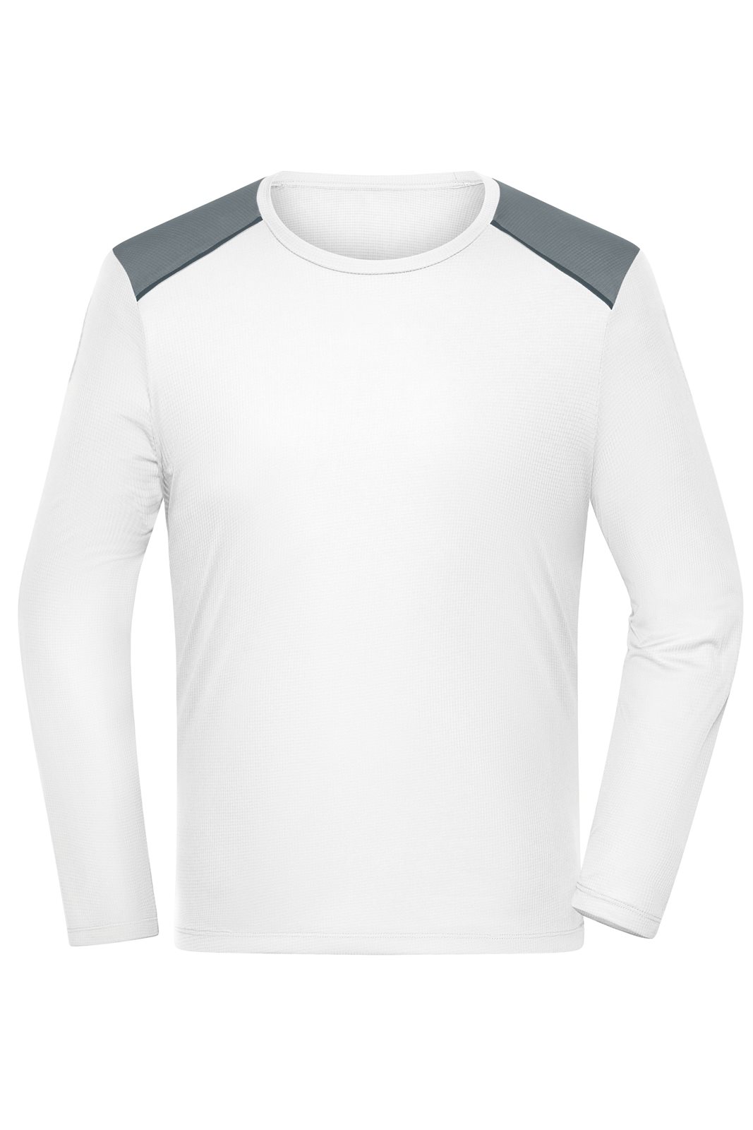 T-Shirt Herren Weiß – Men's Running Shirt Longsleeve GRS