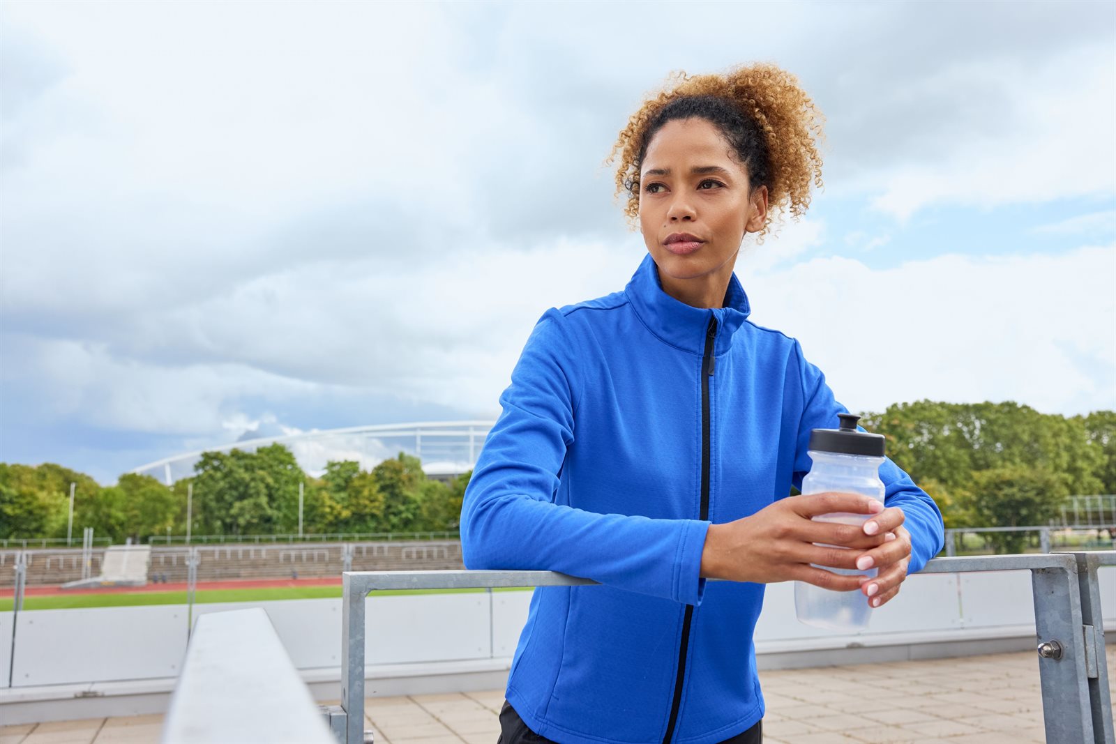 Jacke Damen – Ladies' Sports Structured Fleece Jacket GRS, Detailansicht