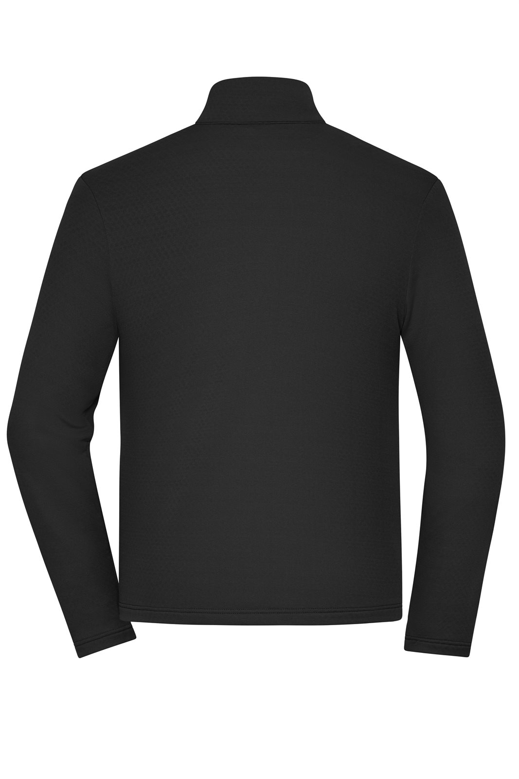 Jacke Herren Schwarz – Men's Sports Structured Fleece Jacket GRS, Detailansicht