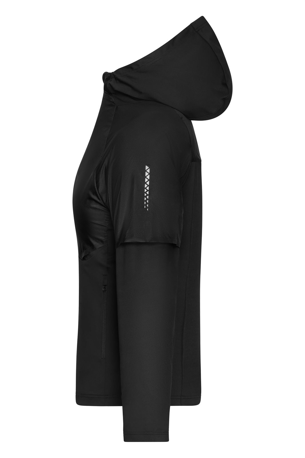 Jacke Damen Schwarz – Ladies' Running Jacket, Detailansicht