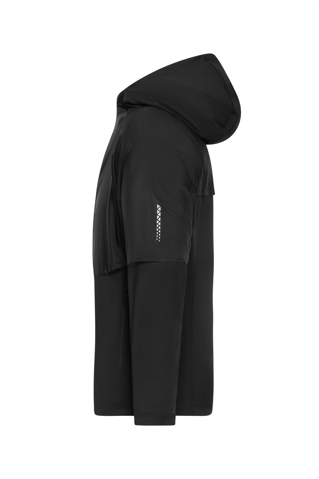 Jacke Herren Schwarz – Men's Running Jacket, Detailansicht