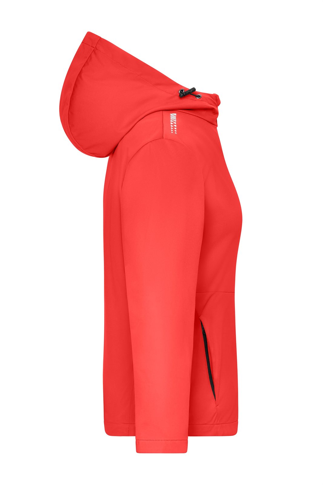 Jacke Damen Orange – Ladies' Sports Softshell Jacket GRS, Detailansicht