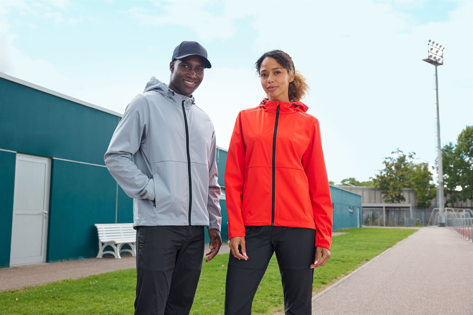 Jacke Herren – Men's Sports Softshell Jacket GRS, Detailansicht