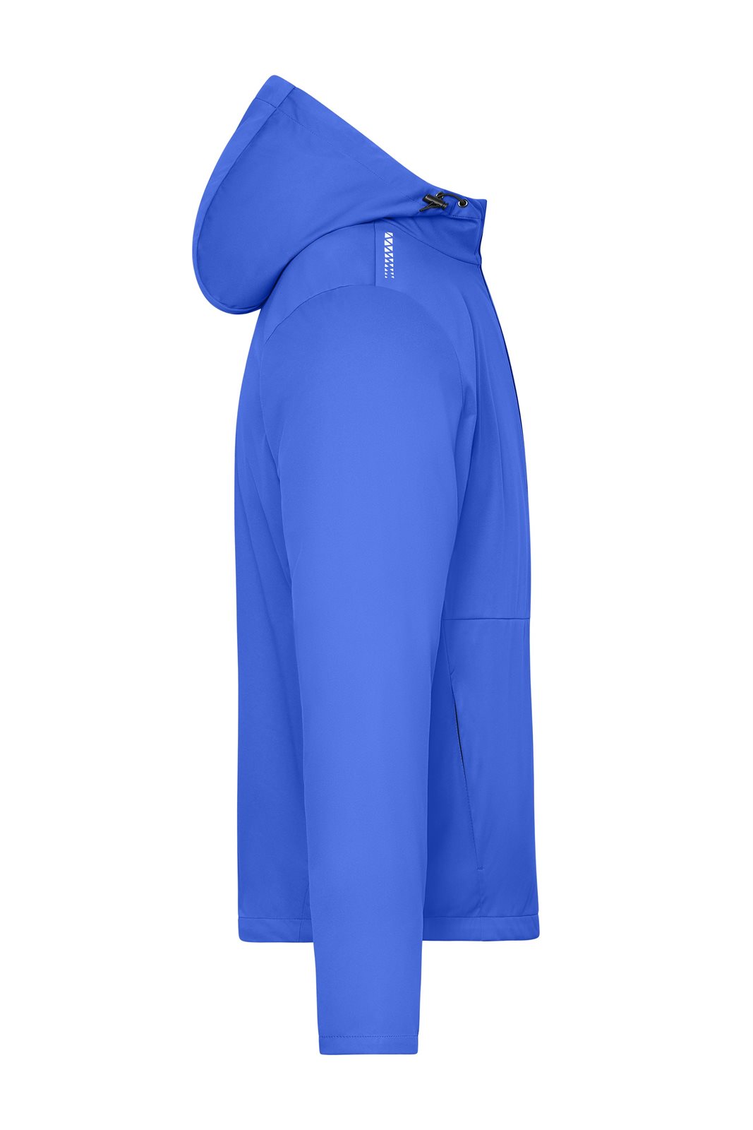 Jacke Herren Blau – Men's Sports Softshell Jacket GRS, Detailansicht