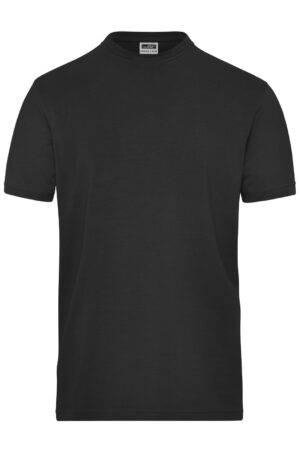 T-Shirt Herren Schwarz – Men's ORGANIC Stretch-T Work - SOLID -   OCS Blended