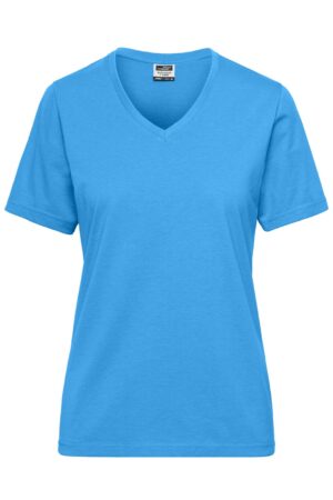T-Shirt Damen Blau – Ladies' ORGANIC Workwear T-Shirt OCS Blended