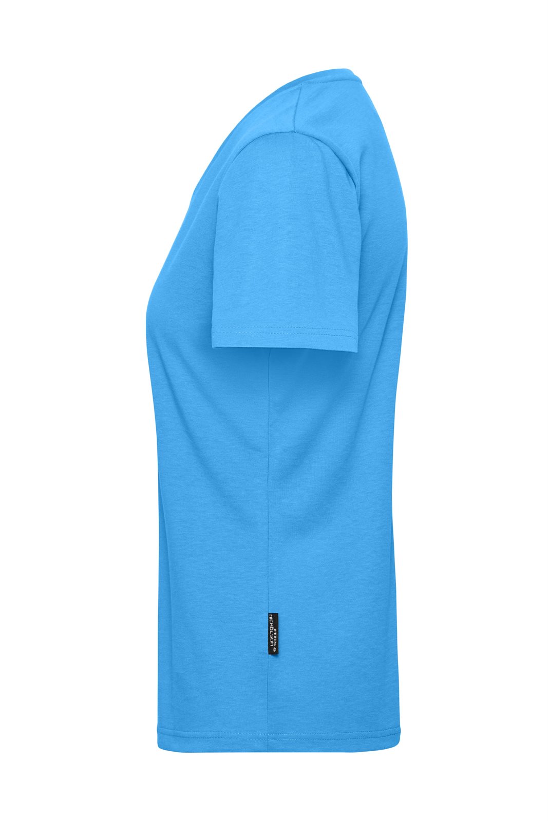 T-Shirt Damen Blau – Ladies' ORGANIC Workwear T-Shirt OCS Blended, Detailansicht