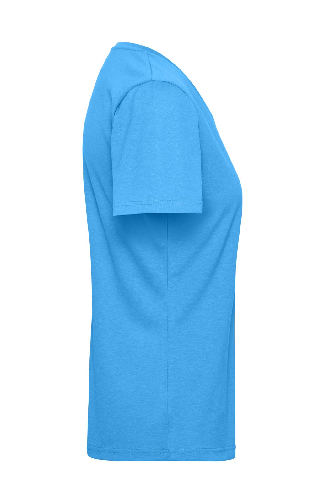 T-Shirt Damen Blau – Ladies' ORGANIC Workwear T-Shirt OCS Blended, Detailansicht
