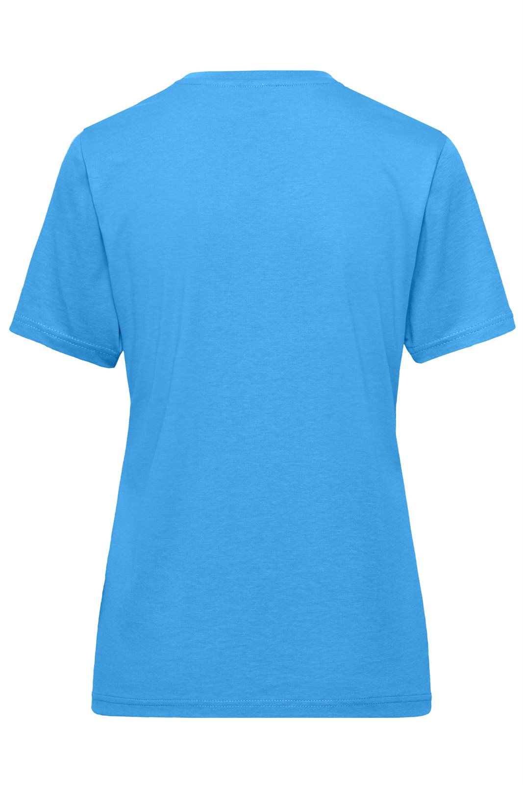 T-Shirt Damen Blau – Ladies' ORGANIC Workwear T-Shirt OCS Blended, Detailansicht