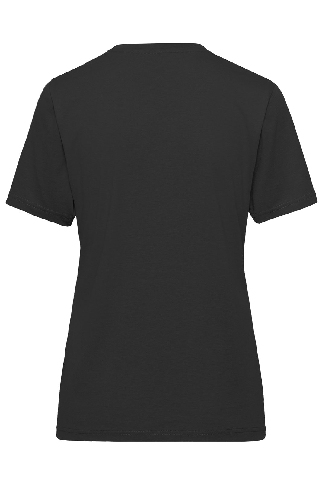 T-Shirt Damen Schwarz – Ladies' ORGANIC Workwear T-Shirt OCS Blended, Detailansicht
