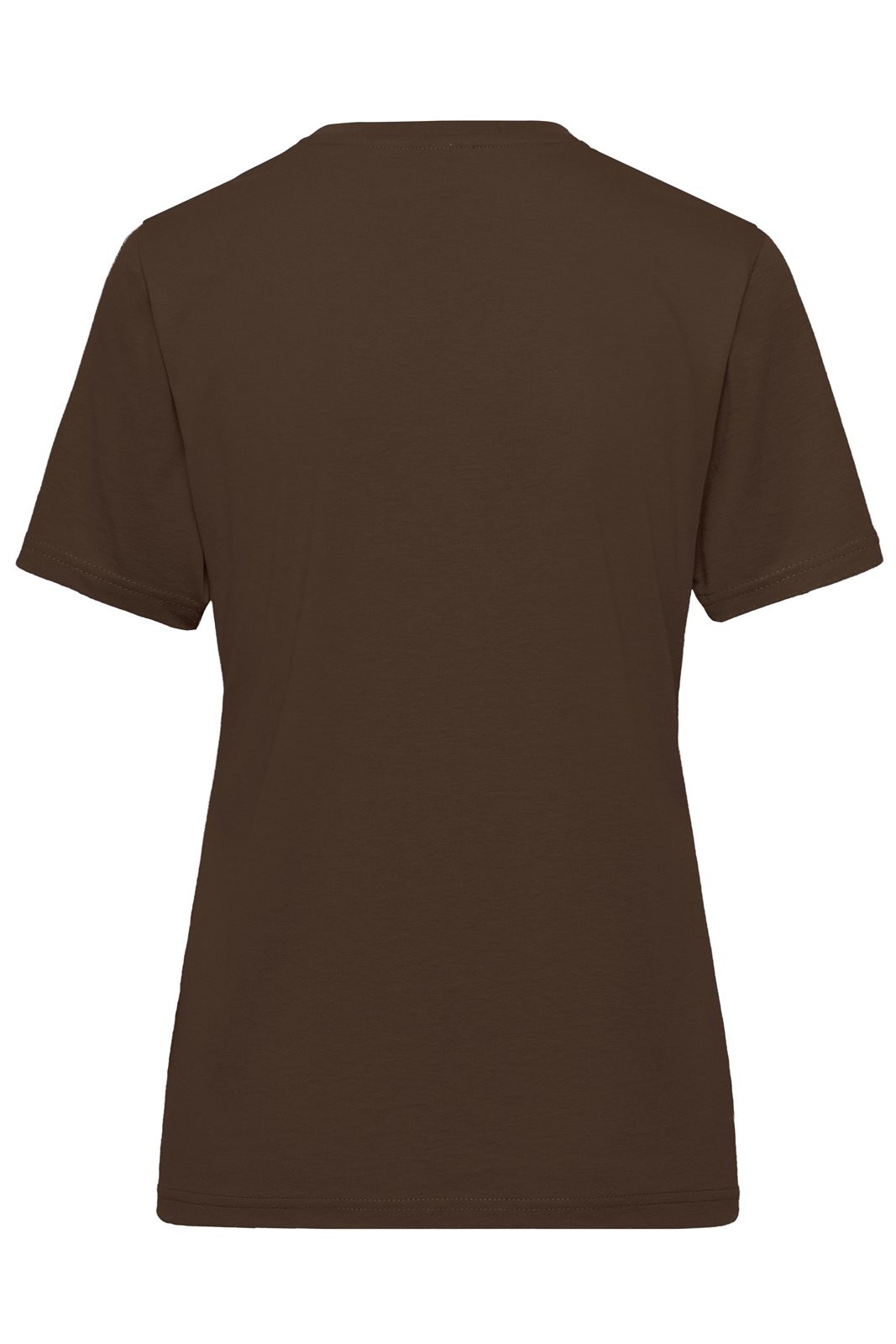 T-Shirt Damen Braun – Ladies' ORGANIC Workwear T-Shirt OCS Blended, Detailansicht