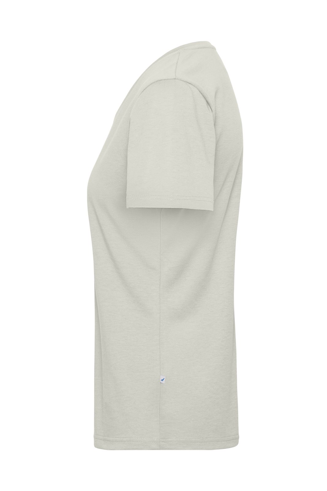 T-Shirt Damen Grau – Ladies' ORGANIC Workwear T-Shirt OCS Blended, Detailansicht