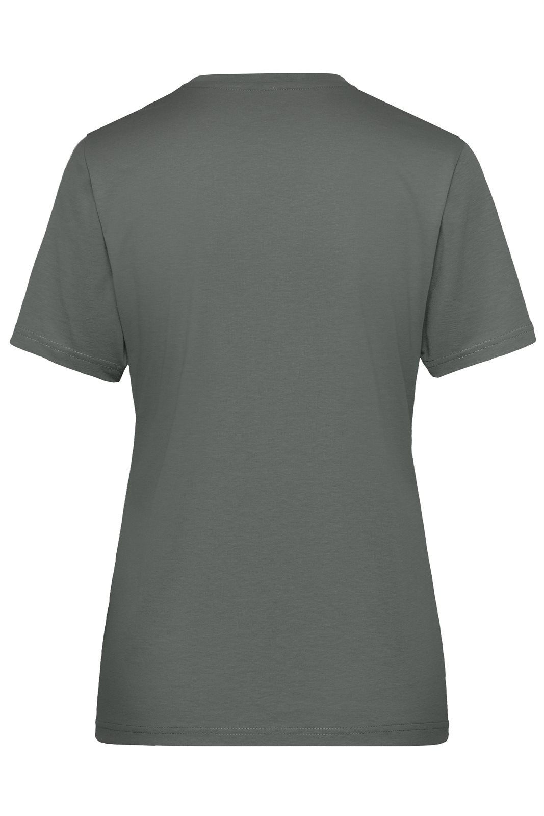 T-Shirt Damen Grau – Ladies' ORGANIC Workwear T-Shirt OCS Blended, Detailansicht