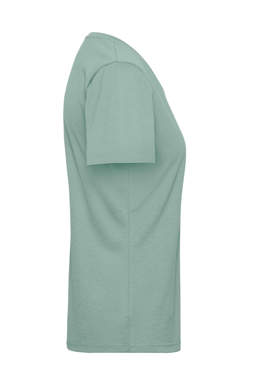 T-Shirt Damen Grün – Ladies' ORGANIC Workwear T-Shirt OCS Blended, Detailansicht
