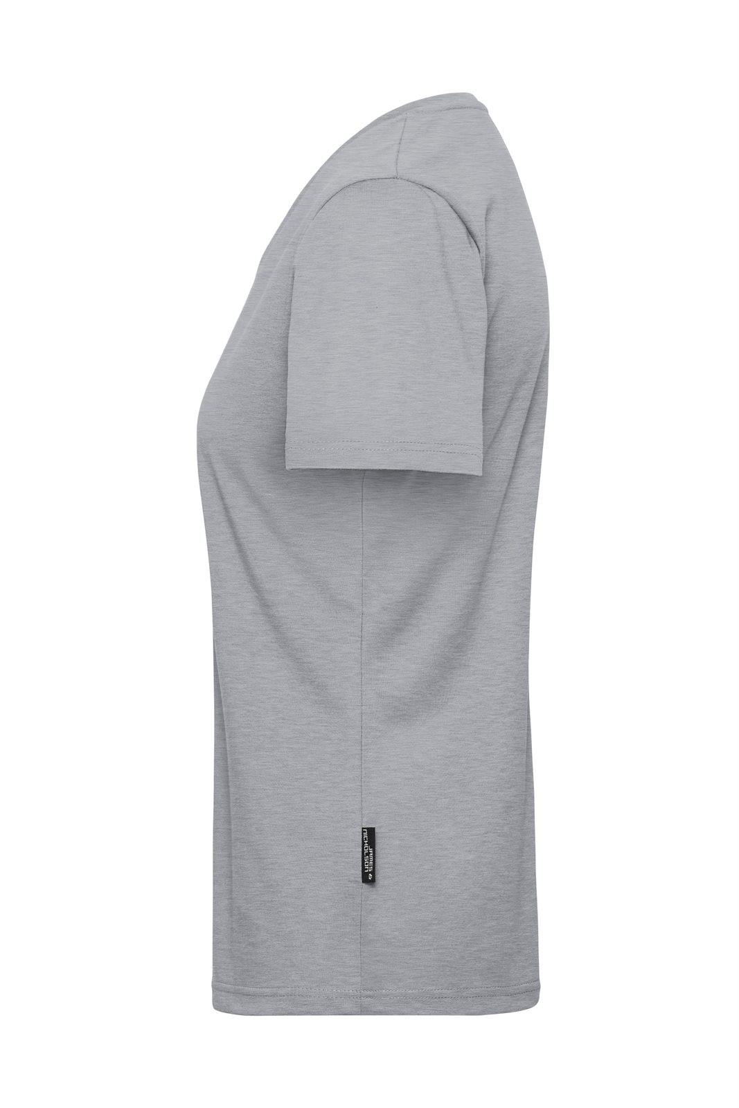 T-Shirt Damen Grau – Ladies' ORGANIC Workwear T-Shirt OCS Blended, Detailansicht