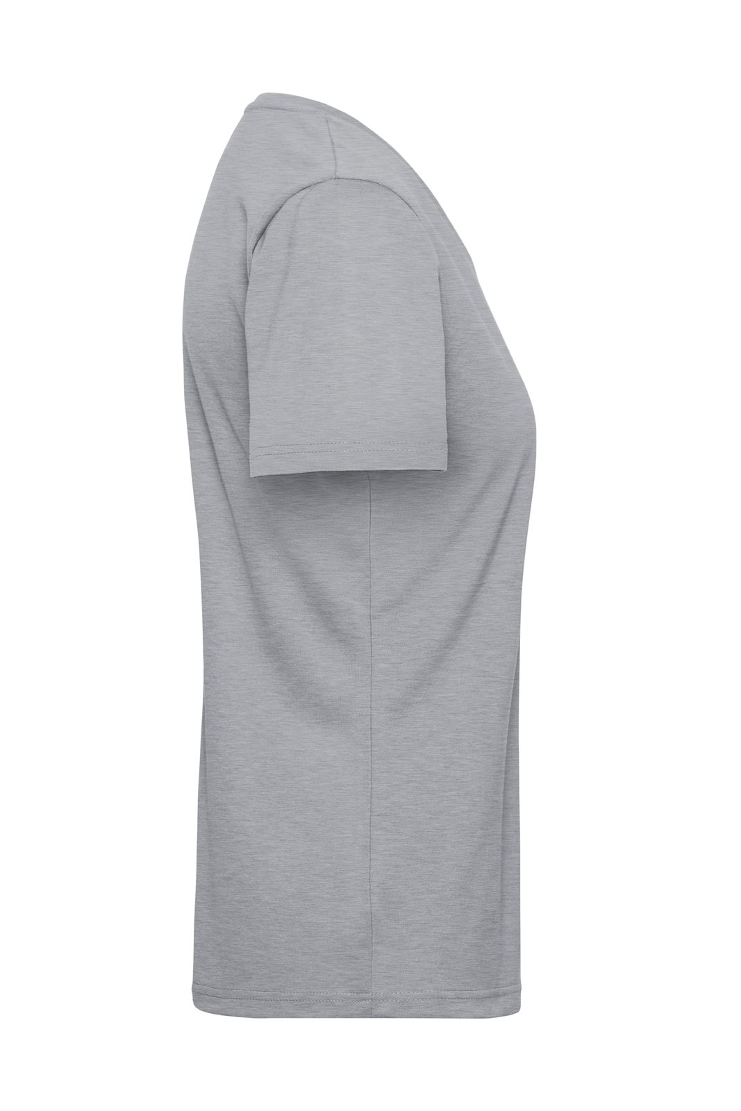 T-Shirt Damen Grau – Ladies' ORGANIC Workwear T-Shirt OCS Blended, Detailansicht