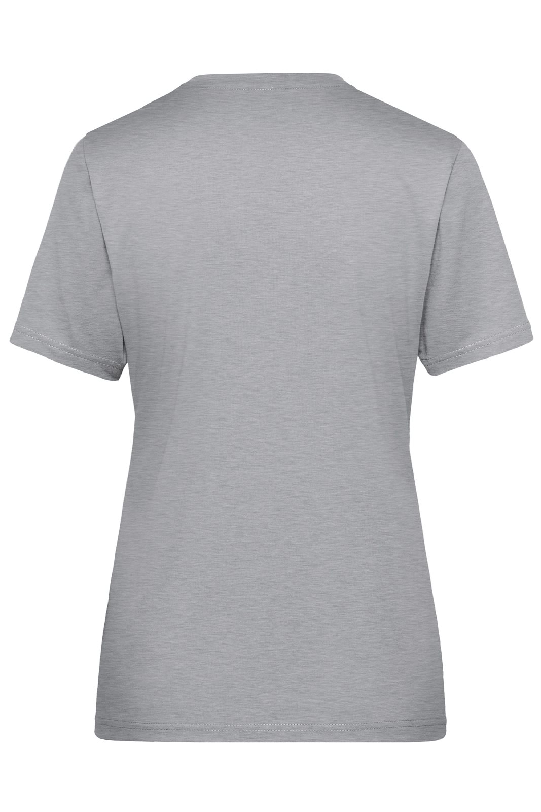 T-Shirt Damen Grau – Ladies' ORGANIC Workwear T-Shirt OCS Blended, Detailansicht