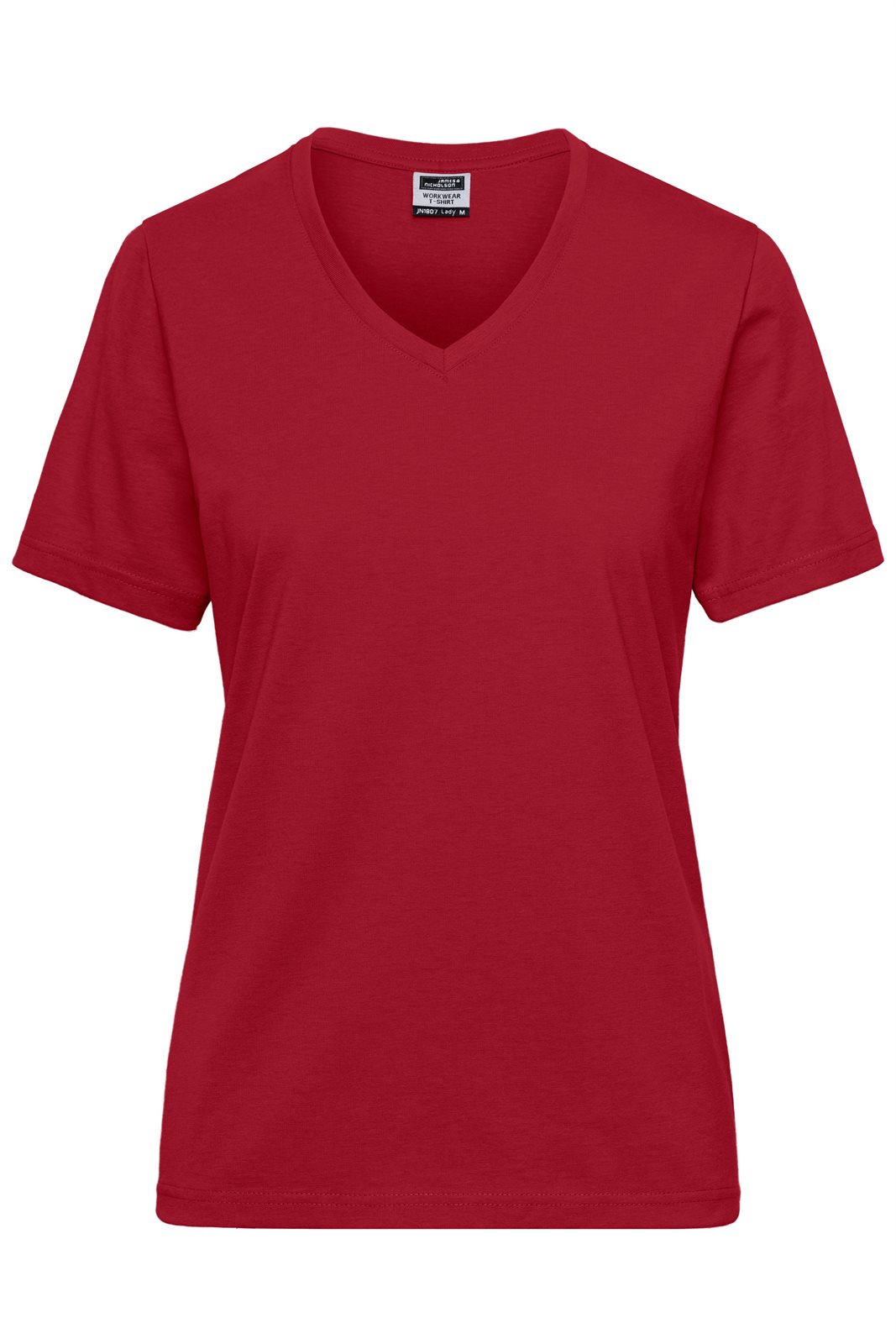T-Shirt Damen Rot – Ladies' ORGANIC Workwear T-Shirt OCS Blended