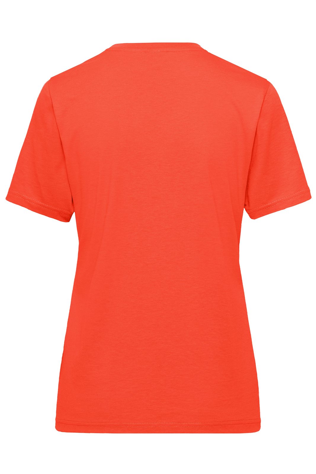 T-Shirt Damen Orange – Ladies' ORGANIC Workwear T-Shirt OCS Blended, Detailansicht