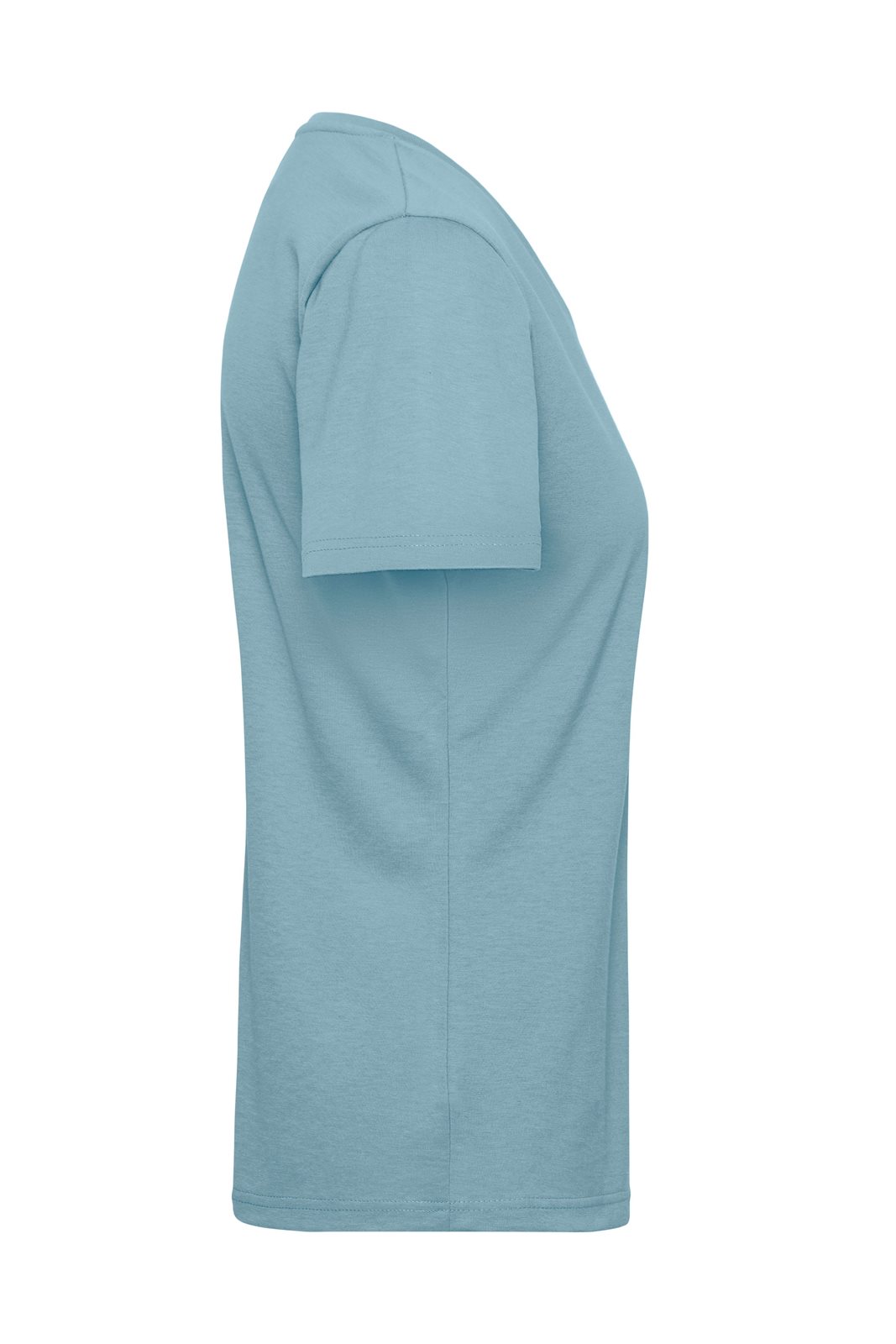 T-Shirt Damen Blau/Grau – Ladies' ORGANIC Workwear T-Shirt OCS Blended, Detailansicht