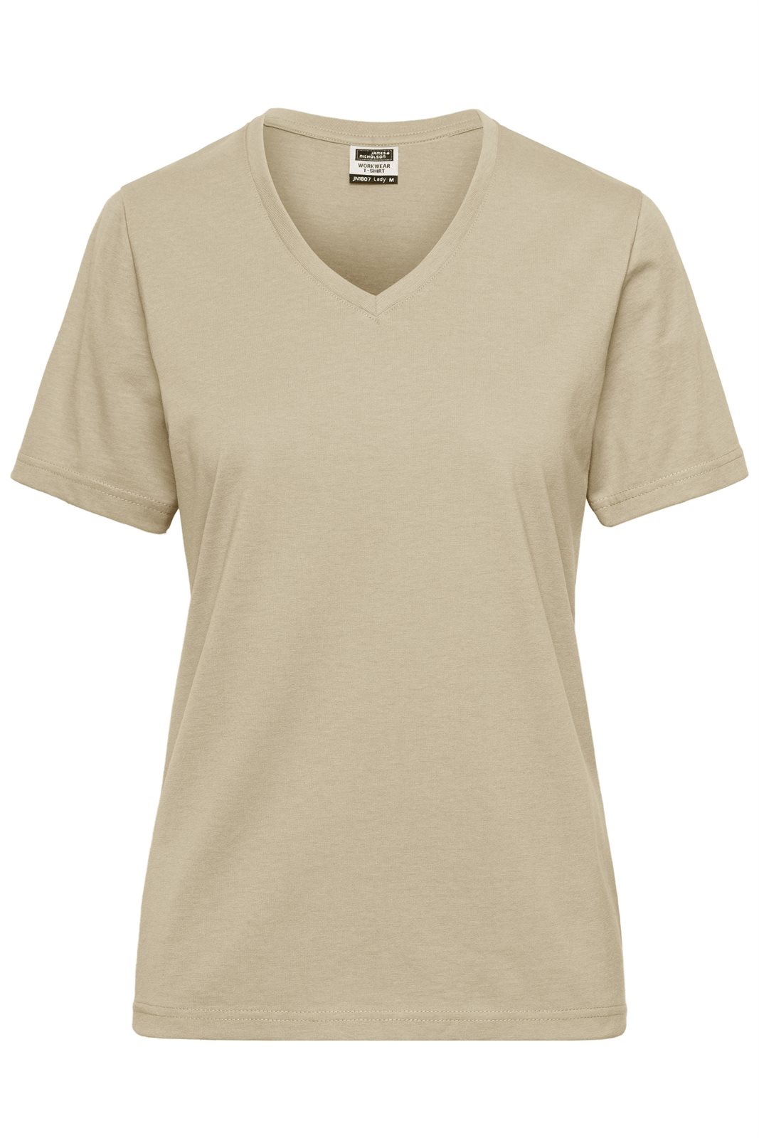 T-Shirt Damen Braun/Grau – Ladies' ORGANIC Workwear T-Shirt OCS Blended