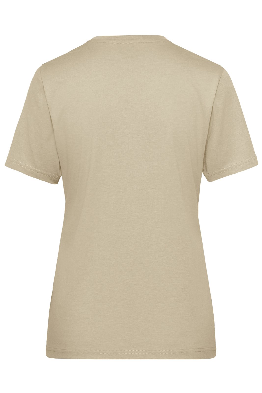 T-Shirt Damen Braun/Grau – Ladies' ORGANIC Workwear T-Shirt OCS Blended, Detailansicht