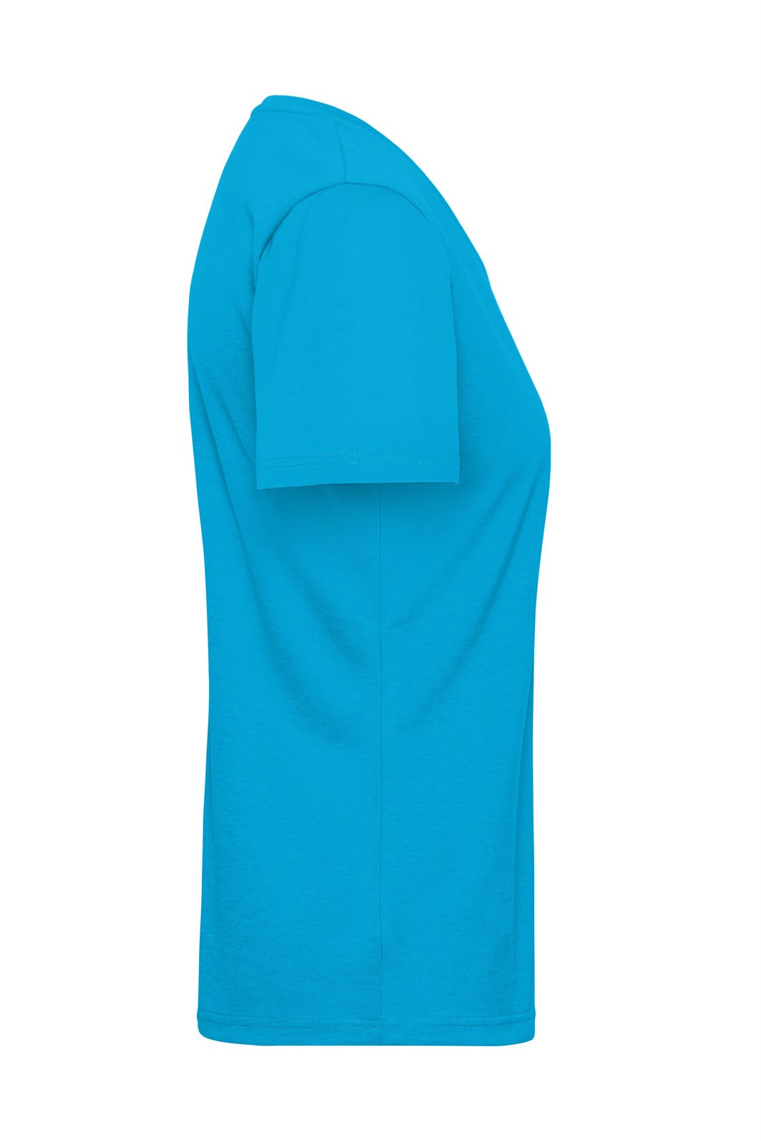 T-Shirt Damen Blau – Ladies' ORGANIC Workwear T-Shirt OCS Blended, Detailansicht